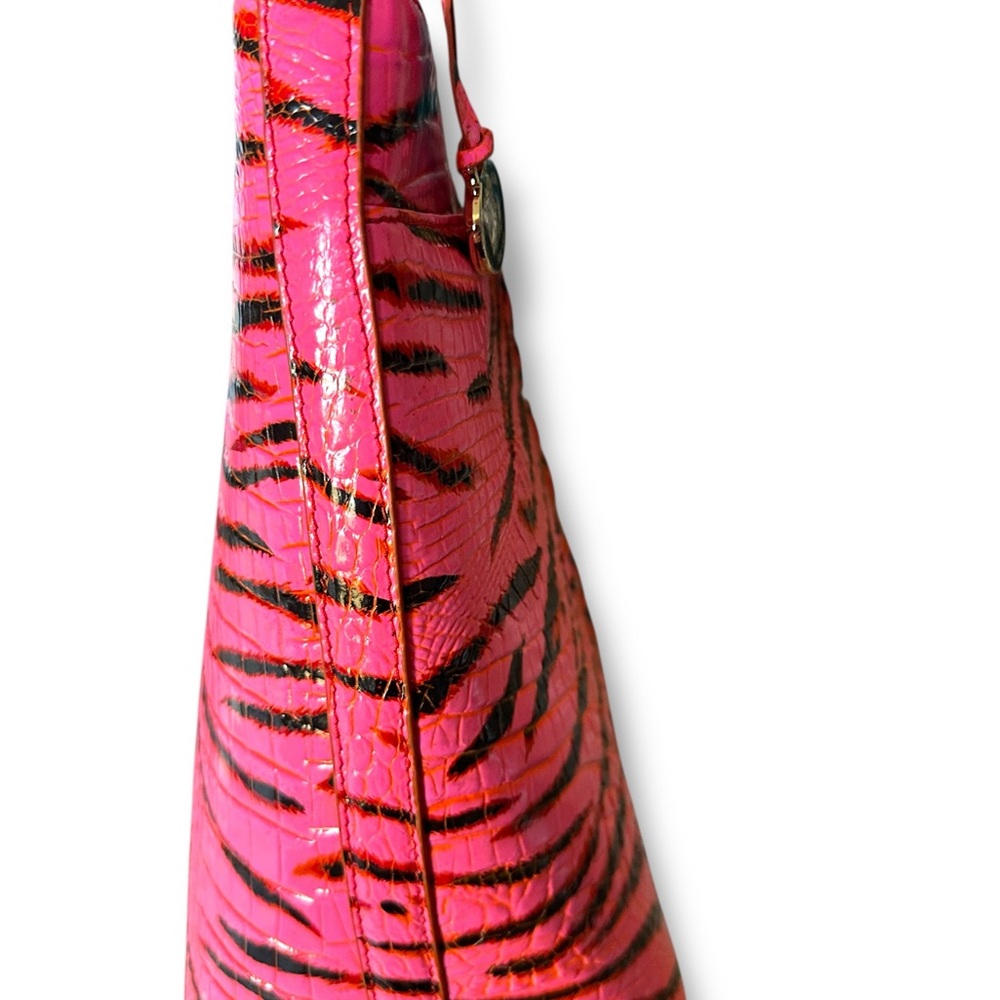 Brahmin Shira Bucket Bag w/Matching Ady Wallet Pink Feline Ombre Melbourne NWT - Picture 6 of 10